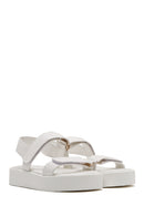 Women's White Thick Soled Sandals | Derimod Women's White Thick Soled Sandals | Derimod