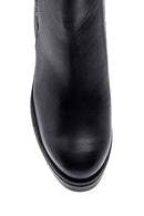Women's Leather Platform Heeled Boots | Derimod Women's Leather Platform Heeled Boots | Derimod