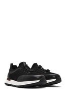 Men's Black Lace-up Leather Sneaker | Derimod Men's Black Lace-up Leather Sneaker | Derimod