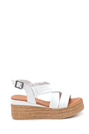 Women's Wedge Heel Leather Sandals | Derimod Women's Wedge Heel Leather Sandals | Derimod