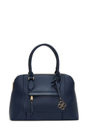 Women's Navy Blue Classic Shoulder Bag | Derimod Women's Navy Blue Classic Shoulder Bag | Derimod