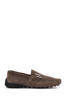 Erkek Vizon Süet Deri Loafer | Derimod Erkek Vizon Süet Deri Loafer | Derimod
