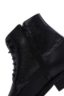 Men's Black Leather Zippered Casual Boots | Derimod Men's Black Leather Zippered Casual Boots | Derimod