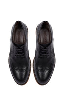 Men's Black Lace Up Leather Casual Shoes | Derimod Men's Black Lace Up Leather Casual Shoes | Derimod
