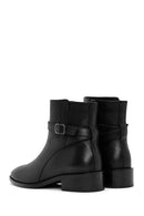Women's Black Zippered Leather Boots | Derimod Women's Black Zippered Leather Boots | Derimod