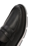 Men's Black Leather Casual Loafer | Derimod Men's Black Leather Casual Loafer | Derimod