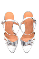 Women's Metallic Heeled Sandals | Derimod Women's Metallic Heeled Sandals | Derimod
