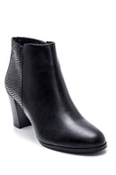Women's Printed Heeled Boots | Derimod Women's Printed Heeled Boots | Derimod