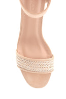 Women's Straw Detailed Heeled Sandals | Derimod Women's Straw Detailed Heeled Sandals | Derimod