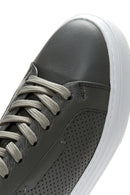 Men's Leather Perforated Sneaker | Derimod Men's Leather Perforated Sneaker | Derimod