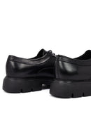 Men's Black Thick-Soled Leather Casual Shoes | Derimod Men's Black Thick-Soled Leather Casual Shoes | Derimod