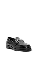 Kadın Siyah Deri Maskülen Loafer | Derimod Kadın Siyah Deri Maskülen Loafer | Derimod