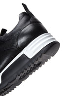 Men's Black Leather Thick Soled Sneaker | Derimod Men's Black Leather Thick Soled Sneaker | Derimod