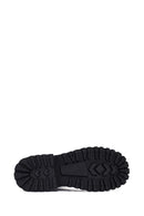 Women's Black Zippered Leather Boots | Derimod Women's Black Zippered Leather Boots | Derimod