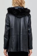 Delfina Women's Leather Jacket | Derimod Delfina Women's Leather Jacket | Derimod