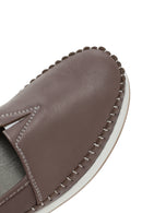 Women's Mink Thick-Soled Leather Comfort Loafer | Derimod Women's Mink Thick-Soled Leather Comfort Loafer | Derimod