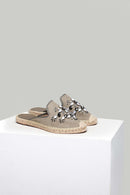Women's Beaded Espadrille Slippers | Derimod Women's Beaded Espadrille Slippers | Derimod
