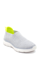 Kadın Gri Neon Detaylı Sneaker | Derimod Kadın Gri Neon Detaylı Sneaker | Derimod