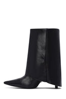 Woman Black Stiletto Heels Leather Boat | Derimod Woman Black Stiletto Heels Leather Boat | Derimod