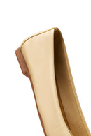Women's Yellow Leather Buckle Ballerinas | Derimod Women's Yellow Leather Buckle Ballerinas | Derimod