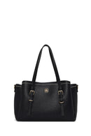 Woman Black Long-Strap Shoulder Bag | Derimod Woman Black Long-Strap Shoulder Bag | Derimod
