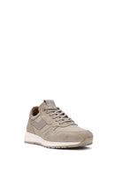 Erkek Bej Bağcıklı Deri Sneaker | Derimod Erkek Bej Bağcıklı Deri Sneaker | Derimod
