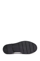Women's Black Buckle Detailed Leather Masculine Loafer | Derimod Women's Black Buckle Detailed Leather Masculine Loafer | Derimod