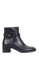 Women's Belted Leather Boots | Derimod Women's Belted Leather Boots | Derimod