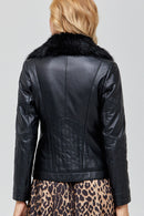 Tisha Women's Leather Jacket | Derimod Tisha Women's Leather Jacket | Derimod