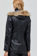 Haitian Women's Leather Jacket | Derimod Haitian Women's Leather Jacket | Derimod