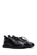 Men's Black Leather Casual Sneaker | Derimod Men's Black Leather Casual Sneaker | Derimod