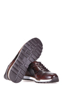 Kroko Desenli Erkek Deri Sneaker | Derimod Kroko Desenli Erkek Deri Sneaker | Derimod