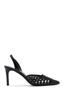 Women's Black Patent Leather Stiletto Heeled Shoes | Derimod Women's Black Patent Leather Stiletto Heeled Shoes | Derimod