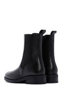 Women's Black Leather Zippered Chelsea Boots | Derimod Women's Black Leather Zippered Chelsea Boots | Derimod