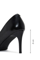 Kadın Siyah İnce Topuklu Deri Stiletto | Derimod Kadın Siyah İnce Topuklu Deri Stiletto | Derimod