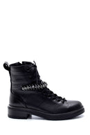 Women's Leather Stone Boots | Derimod Women's Leather Stone Boots | Derimod