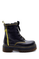 Women's Leather Zipper Detailed Boots | Derimod Women's Leather Zipper Detailed Boots | Derimod