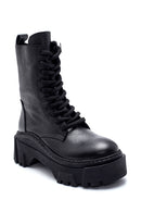 Women's Leather High Sole Boots | Derimod Women's Leather High Sole Boots | Derimod