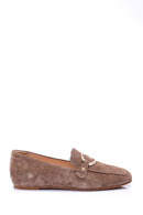Kadın Süet Tokalı Loafer | Derimod Kadın Süet Tokalı Loafer | Derimod
