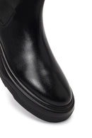 Men's Black Thick-Soled Leather Chelsea Boot | Derimod Men's Black Thick-Soled Leather Chelsea Boot | Derimod