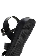 Women's Black Ankle Strap Leather Sandals | Derimod Women's Black Ankle Strap Leather Sandals | Derimod