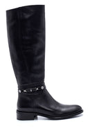 Women's Leather Buckle Detailed Boots | Derimod Women's Leather Buckle Detailed Boots | Derimod