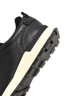 Erkek Siyah Kalın Tabanlı Deri Casual Sneaker | Derimod Erkek Siyah Kalın Tabanlı Deri Casual Sneaker | Derimod