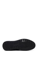 Erkek Siyah Bağcıklı Deri Sneaker | Derimod Erkek Siyah Bağcıklı Deri Sneaker | Derimod
