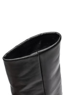 Woman Black Stiletto Heels Leather Boat | Derimod Woman Black Stiletto Heels Leather Boat | Derimod