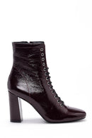 Women's Heeled Patent Leather Boots | Derimod Women's Heeled Patent Leather Boots | Derimod