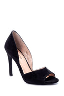 Women's Suede Heeled Shoes | Derimod Women's Suede Heeled Shoes | Derimod