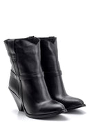 Women's Heeled Leather Boots | Derimod Women's Heeled Leather Boots | Derimod