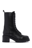 Women's Black Leather Boots | Derimod Women's Black Leather Boots | Derimod