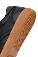 Kadın Siyah Bağcıklı Deri Sneaker | Derimod Kadın Siyah Bağcıklı Deri Sneaker | Derimod
